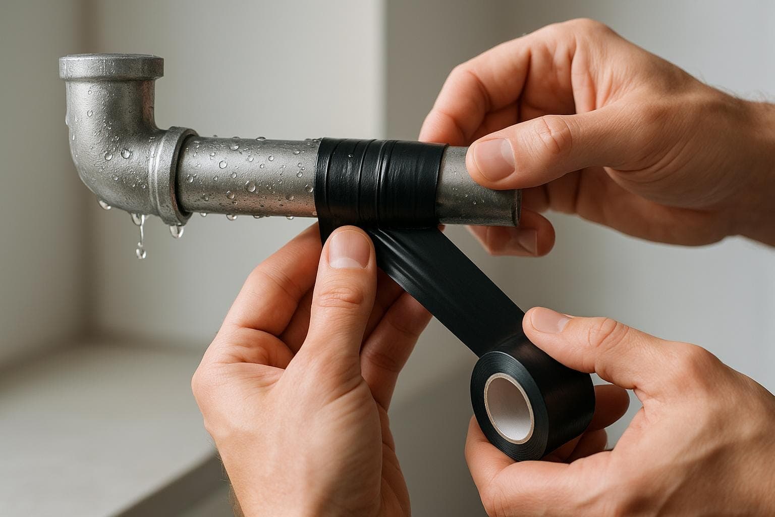 How to Seal a Leaky Pipe with Tape